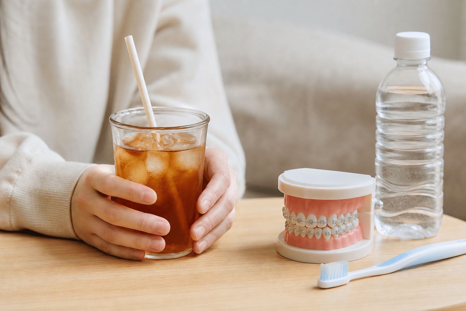 矯正中の飲み物にも注意｜着色・虫歯リスクを避ける選び方